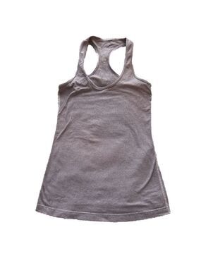 Lululemon Purple Striped Racerback Tank Top Size 6 Athletic